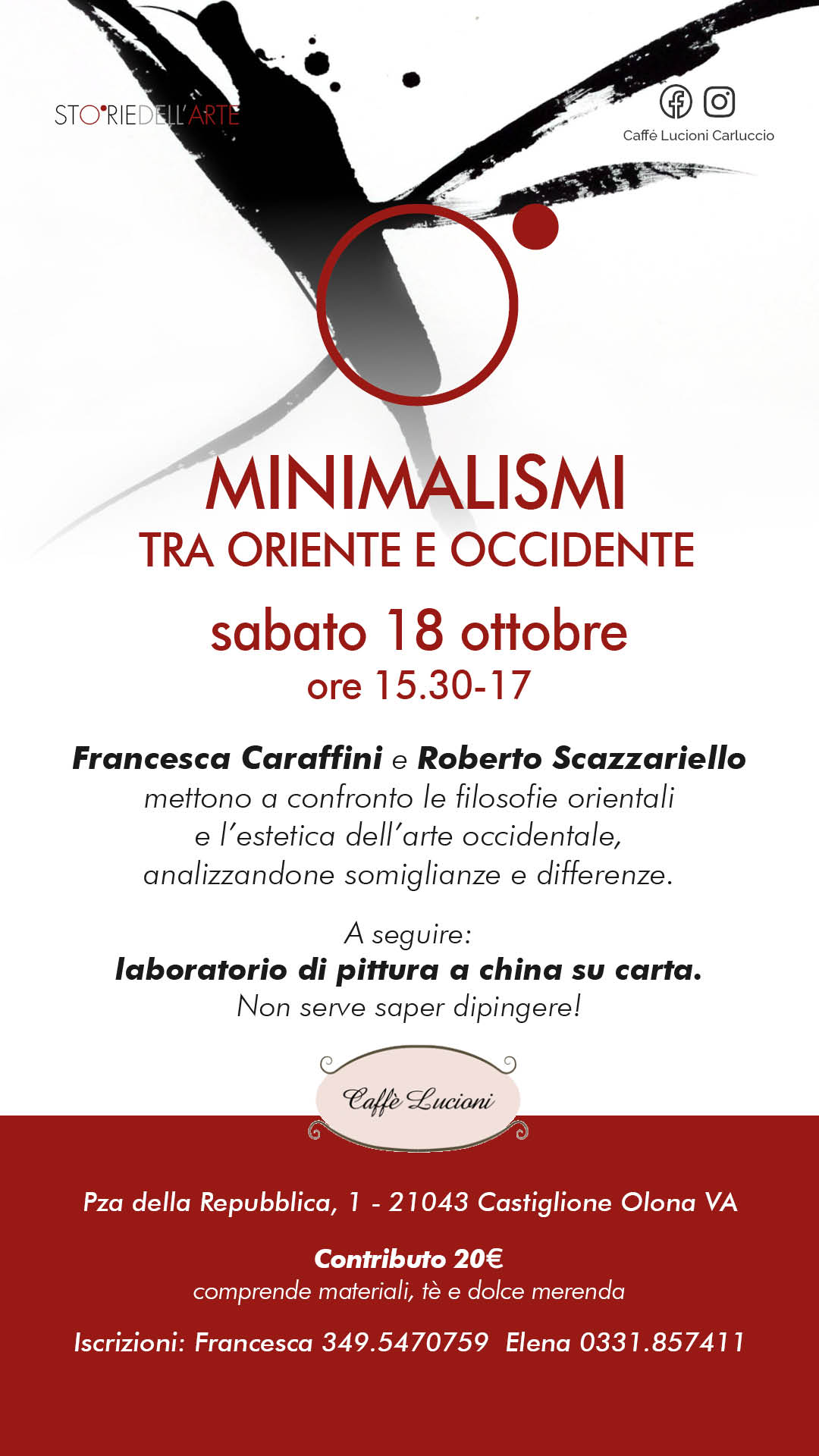talk e laboratorio condotto da Francesca Caraffini al Caffè Lucioni di Castiglione Olona